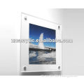 Clear nailed acrylic wall hanging frame